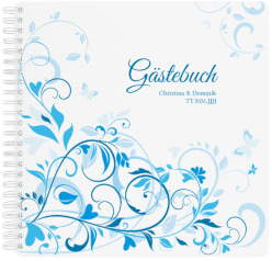 Klick: Details zu Gästebuch Hochzeit "Lilly" anzeigen Gästebuch Hochzeit "Lilly" Ringbindung pink