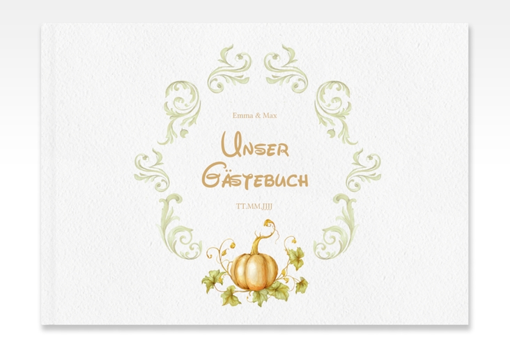 Gästebuch A4 quer Märchenhaft A4 quer, Hardcover gruen