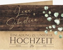 Hochzeitseinladung Landhaus