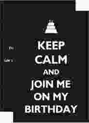 Einladung Geburtstag "KeepCalm"