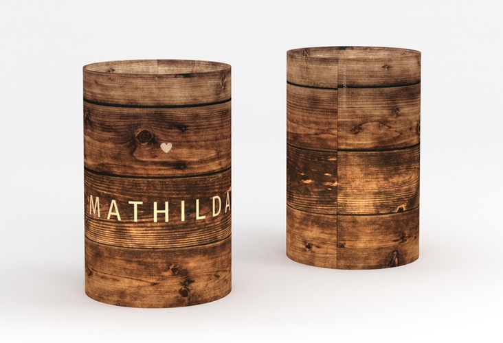 Windlicht Hochzeit Rustic Windlicht braun