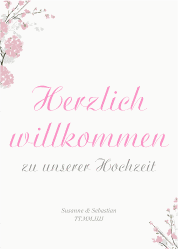 Klick: Details zu Willkommensschild Poster "Salerno" anzeigen Willkommensschild Poster Salerno 50 x 70 cm Poster rosa