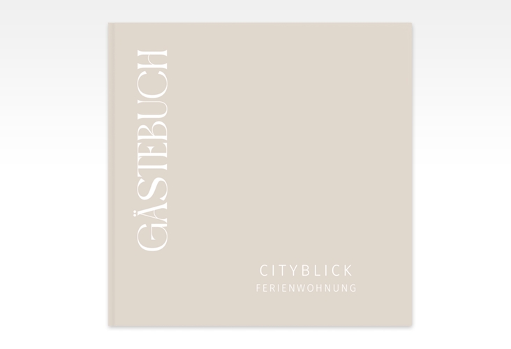 Gästebuch Creation Ferienwohnung Ferienunterkunft 20 x 20 cm, Hardcover