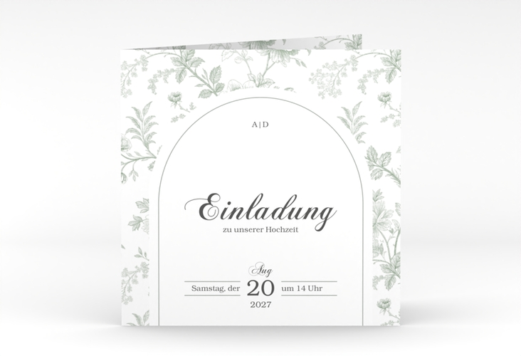 Hochzeitseinladung Très Chic quadr. Klappkarte