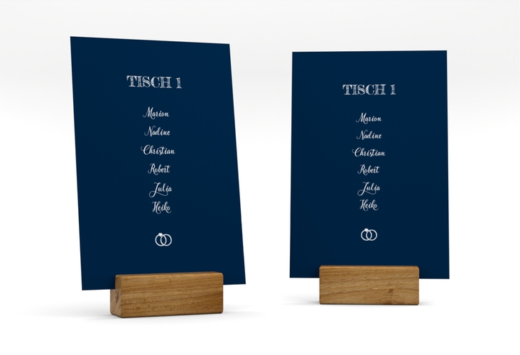 Tischaufsteller Hochzeit Rise Tischaufsteller blau