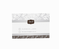 Klick: Details zu Biglietti risposta matrimonio collezione Latina anzeigen Biglietti risposta matrimonio collezione Latina A6 Postkarte marrone
