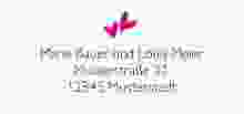 Absenderetikett Hochzeit Twohearts 45,7 x 21,2 mm pink