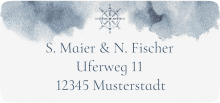 Absenderetikett Hochzeit "Steuerrad"