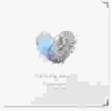 Gästebuch Selection Hochzeit Fingerprint Leinen-Hardcover blau schlicht mit Fingerabdruck-Motiv