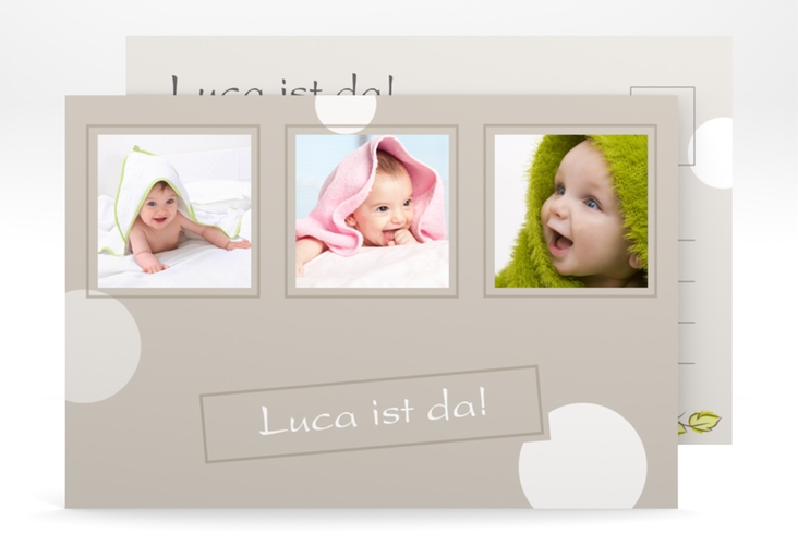 Geburtskarte Cute A6 Postkarte hochglanz
