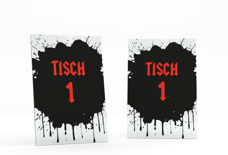 Tischnummer Acryl Hochzeit Hardrock Tischaufsteller Acryl für Rockband-Fans