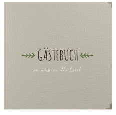 Klick: Details zu Gästebuch Selection Hochzeit "Eden" anzeigen Gästebuch Selection Hochzeit Eden Leinen-Hardcover gruen