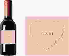 Piccoloetikett Hochzeit Lebenstraum Etikett Piccolo rosa