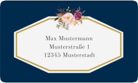 Klick: Details zu Empfängeretikett Hochzeit "Prachtvoll" anzeigen Empfängeretikett Hochzeit Prachtvoll 63,5 x 38,1 mm blau
