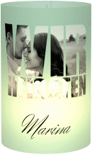 Windlicht Hochzeit Letters Windlicht mint