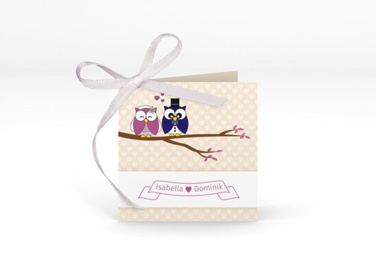 Geschenkanhänger Hochzeit Eulenliebe Geschenkanhänger 10er Set
