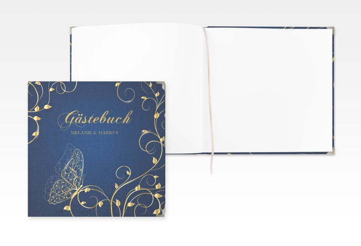Gästebuch Selection Hochzeit Eternity Leinen-Hardcover blau