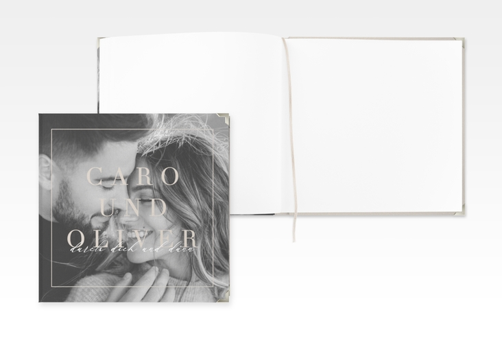 Gästebuch Selection Hochzeit Moment Leinen-Hardcover beige