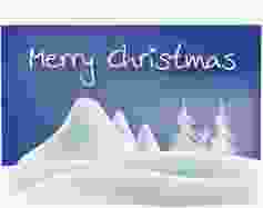 Geschäftliche Weihnachtskarte "Eisberg"