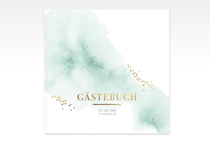 Gästebuch Creation Hochzeit Pastell 20 x 20 cm, Hardcover mint