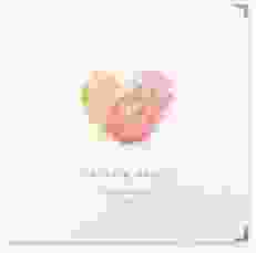 Gästebuch Selection Hochzeit Fingerprint Leinen-Hardcover rot schlicht mit Fingerabdruck-Motiv