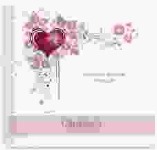Gästebuch Hochzeit Triest Ringbindung pink
