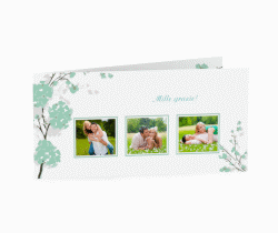 Klick: Details zu Ringraziamenti matrimonio collezione Salerno anzeigen Ringraziamenti matrimonio collezione Salerno DIN lang Klappkarte azzuro