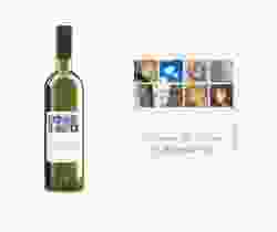 Etichette vino matrimonio collezione Lyon Etikett Weinflasche 4er Set