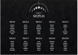 Sitzplan Poster Hochzeit "Mondphase"