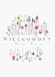 Willkommensschild Poster Driedflower 50 x 70 cm Poster weiss