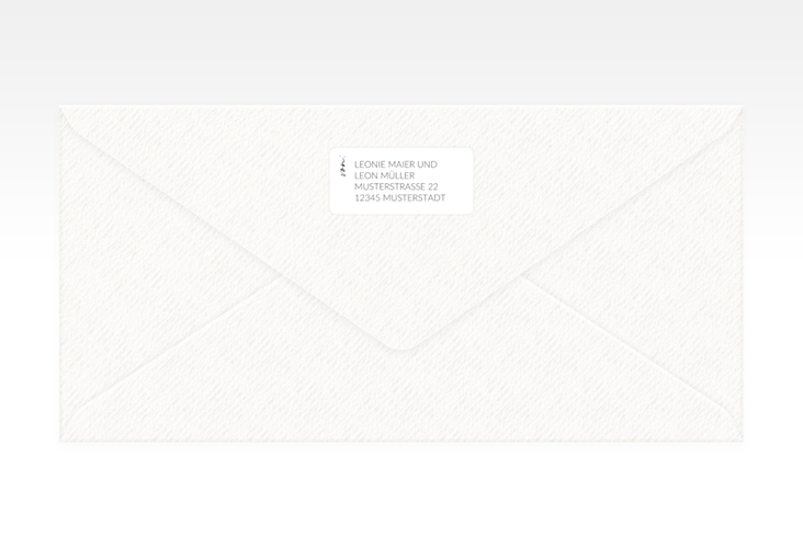 Absenderetikett Hochzeit Your Name 45,7 x 21,2 mm