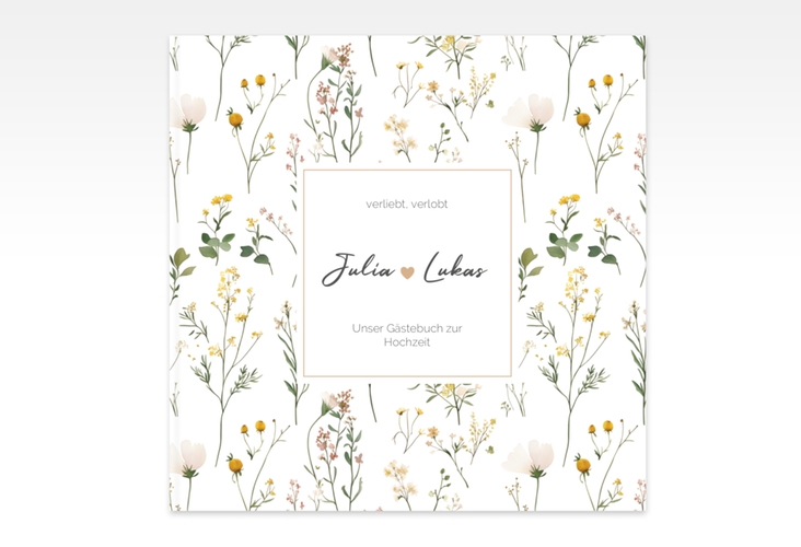 Gästebuch Creation Blumenwiese 20 x 20 cm, Hardcover