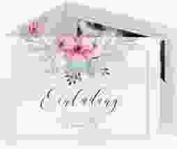 Hochzeitseinladung Surfinia A6 Doppel-Klappkarte rosa