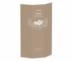 Klick: Details zu Menù matrimonio collezione Pescara anzeigen Menù matrimonio collezione Pescara DIN A4 Wickelfalz beige