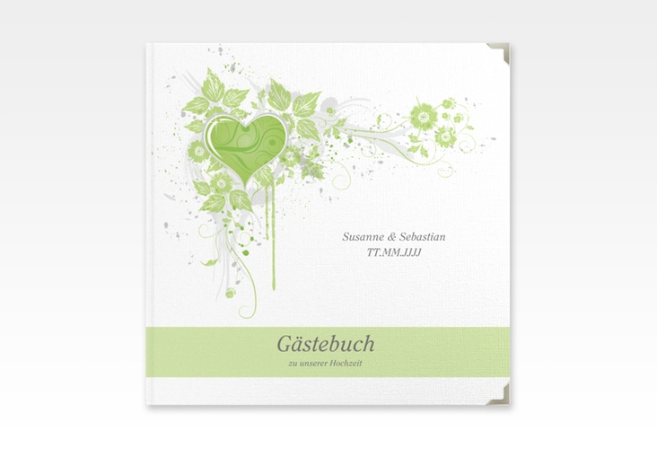 Gästebuch Selection Hochzeit Triest Leinen-Hardcover gruen