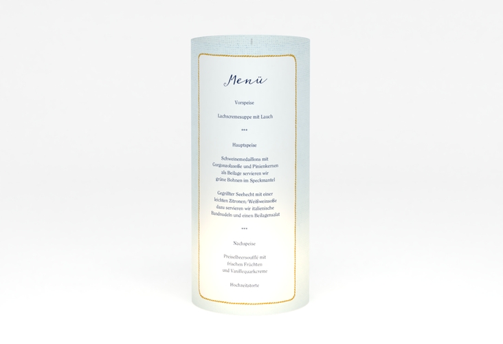 Windlicht Menü Hochzeit "Anker" Windlicht