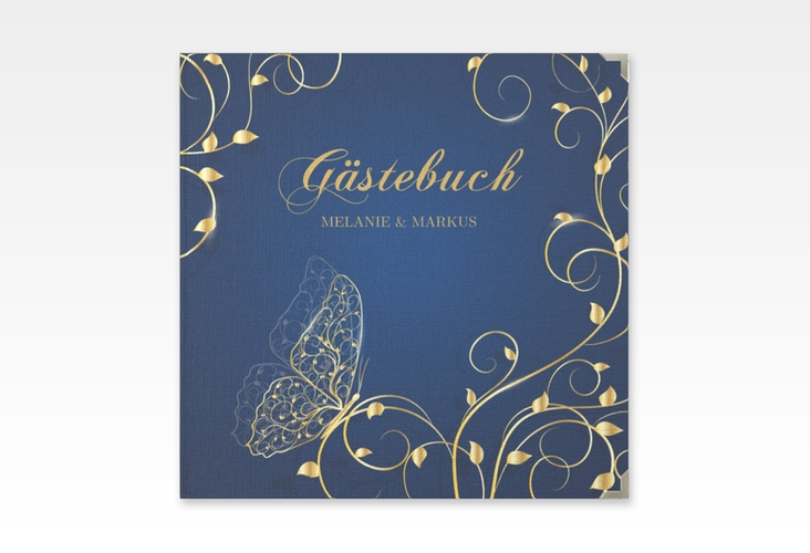 Gästebuch Selection Hochzeit Eternity Leinen-Hardcover blau