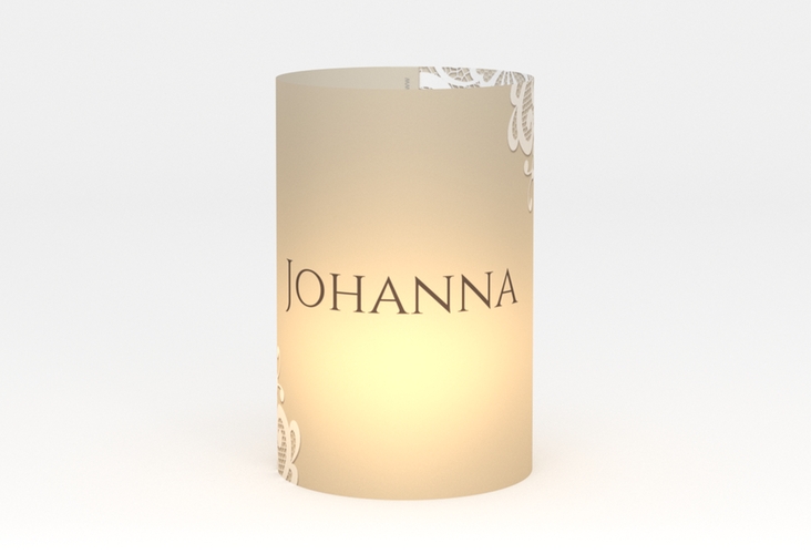 Windlicht Hochzeit Vintage Windlicht mit floraler Spitze