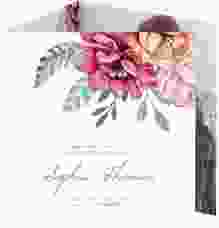 Dankeskarte Hochzeit "Blooming"