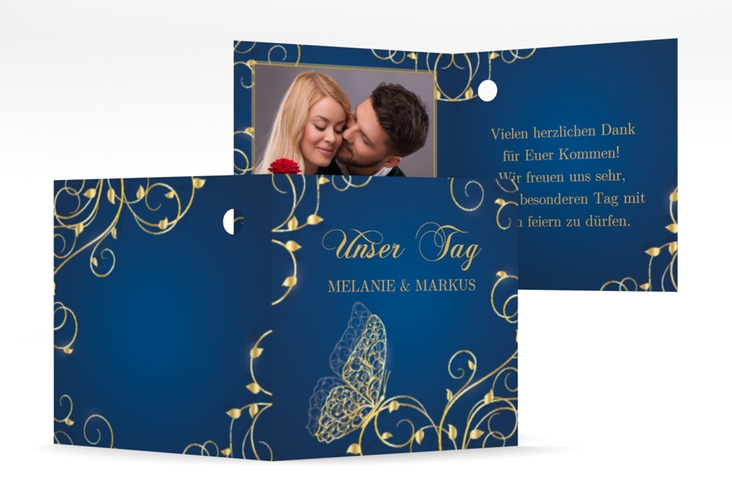 Geschenkanhänger Hochzeit Eternity Geschenkanhänger 10er Set blau