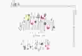 Save the Date-Postkarte Driedflower A6 Postkarte weiss
