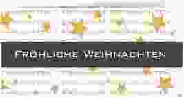 Business-Weihnachtskarte Goldstern lange Klappkarte quer gold