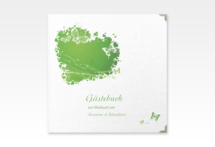 Gästebuch Selection Hochzeit Mailand Leinen-Hardcover gruen