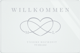 Klick: Details zu Willkommensschild Acryl "Infinity" anzeigen Willkommensschild Acryl Infinity 60 x 40 cm Acryl grau