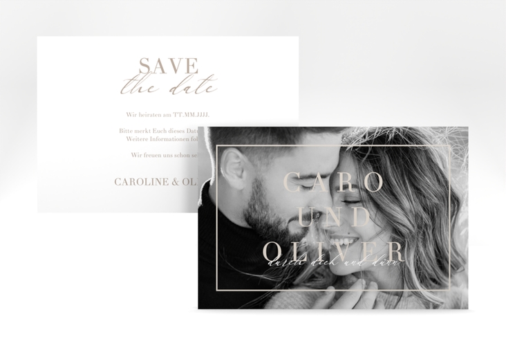 Save the Date-Karte "Moment" DIN A6 quer