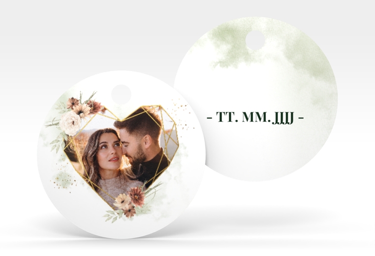 Geschenkanhänger Hochzeit Odeur Geschenkanhänger, rund