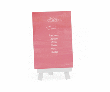 Klick: Details zu Segnaposti matrimonio collezione Fuerteventura anzeigen Segnaposti matrimonio collezione Fuerteventura Tischaufsteller rosa