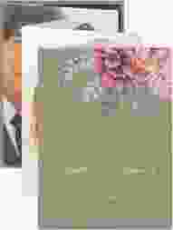 Foto-Leporello Hochzeit Blooming Leporello Kraftpapier