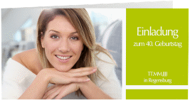 Einladung 40. Geburtstag "Gerd/Gerda"