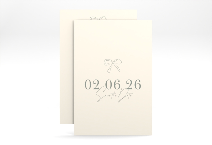 Save the Date-Karte Bow A6 Karte hoch